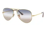 Ray-Ban Aviator Metal II P&auml;ikeseprillid RB3689 Kuldne Raam Pruun Gradient L&auml;&auml;ts 62mm