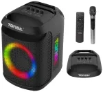 Tonsil Party Dance 800 Kaasaskantav Bluetooth-peok&otilde;lar karaoke, diskoteegi LED-iga, 80W RMS, 2x8 inch bassik&otilde;larid, must