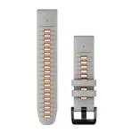 Garmin QuickFit 22 mm silikoonist kellarihm, Mist Grey/Orange (010-13280-02)