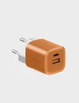 ENERGEA Ampcharge GaN35 USB-C/USB-A PD/PPS/QC3.0 35W sein&auml;laadija Oranž