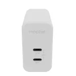 mophie Accessories-Wall Adapter-USB-C-PD-DUAL-67W-GAN-Valge-EU (2xUSBC)