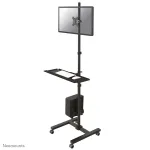 Neomounts FPMA-MOBILE1700 mobiilne t&ouml;&ouml;jaam, 10-32 tolli (25,4-81,3 cm), maks. 8 kg, VESA 75x75-100x100, k&otilde;rgus 94-175 cm, teras, must