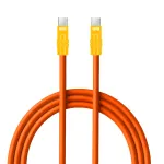 Newell USB-C to USB-C kaabel 100W, 2m, silikoon, oranž-kollane