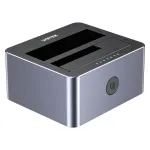 Dokkimisjaam Unitek 51642 2,5-tollistele/3,5-tollistele SATA-seadmetele, USB-C 10 Gbit/s, 2 pesa, alumiiniumist