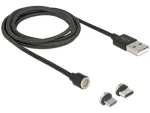 USB-kaabel DeLOCK 85723 USB 2.0 1,1 m USB A USB-C/Mikro-USB-B must
