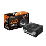 Toiteplokk GIGABYTE UD1600PM PG5 1600W, 80 PLUS Platinum, 92% t&otilde;husus, 20+4 pin ATX, 120 mm ventilaator, must
