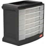 CURVER DIY t&ouml;&ouml;riistade ja v&auml;ikesemate esemete kast 6 sahtliga 29x17x27cm