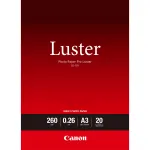 Canon LU-101 6211B007 Photo Paper Pro Luster fotopaber, A3 (297 x 420 mm), 260 g/m&sup2;, 260 &micro;m, 20 lehte, satiin, valge