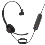 Jabra Engage 40 (Inline Link) MS mono peakomplekt, USB-A, juhtmega, k&otilde;rvale asetatav, k&otilde;nekeskustele, must