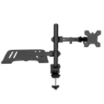 Techly ICA-LCD 174NB lauakinnitus monitorile koos s&uuml;learvuti riiuliga, 13&ndash;32 tolli (33&ndash;81,3 cm), 8 kg, s&uuml;learvuti 12&ndash;17 tolli, VESA 75x75 / 100x100, must