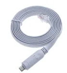 Microconnect MC-USBCETHM USB-C &ndash; RJ45 konsoolkaabel, M-M, must
