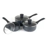Kastrulikomplekt Russell Hobbs Nightfall Stone 3-osaline 16/18/20 cm mittenakkuva kattega