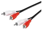 Microconnect AUDCC05 helikaabel 0,5 m 2 x RCA Must