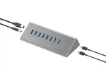 Conceptronic HUBBIES18G 10-in-1 60W USB 3.0 jaotur-laadija komplekt, 2-in-1 USB-C USB-A kaabel, USB 3.2 Gen 1