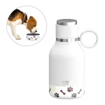 Koera kauss Asobu SDB1 valge 1000ml sise- ja v&auml;listingimustes