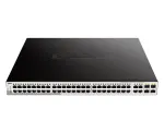 D-Link 52-port PoE Gigabit Smart Managed Switch koos 4 x 100/1000Mbps Combo pordiga