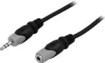 Audio kaabel Deltaco MM-164 15m 3,5 mm must hall