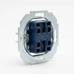 Seinal&uuml;liti klahviga Busch‑Jaeger 2000/5 US, metallsinine viimistlus