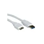 VALUE - USB-kaabel - 9-kontaktiline USB-t&uuml;&uuml;p A (M) - 10-kontaktiline Micro-USB-t&uuml;&uuml;p B (M) - 15 cm (USB 3.0) - valge (11.99.8876)