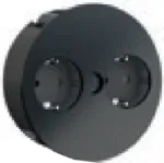 Bachmann TWIST - 2 m - 2 AC-Outputs - siseruumides kasutatav - Metal - Plastik - Must - 42,5 mm