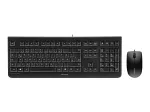 Klaviatuur CHERRY DC 2000 koos hiirega, universaalne, USB, QWERTY, t&scaron;ehhi, must