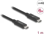 USB-kaabel DeLOCK 81211 1 m USB C must 80 Gbit/s