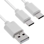 InLine 35126W USB-kaabel USB 2.0 0,5 m USB A 2 x USB C Valge