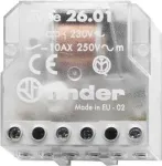 FINDER impulssl&uuml;liti 230VAC 26.01.8.230.0000 seeria 26 s&uuml;vistatavasse karpi 1S 10A 26.01.8.230.0000 (260182300000)