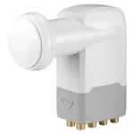 Wentronic Goobay Universal Octo LNB, valge-hall &ndash; digitaalne SAT LNB (DVB-S2) 8 abonendile (4K/HDTV/3D vastuv&otilde;tt) (67273)
