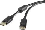 Renkforce DisplayPort-&uuml;henduskaabel [1x DisplayPort-pistik - 1x DisplayPort-pistik] 7,5 m must (RF-3433994)