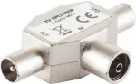 T-&uuml;hendus ShiverPeaks 83110 &mdash; 2&times; pistik 1&times; pesale adapter antenni koaksiaal&uuml;hendustele