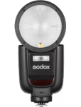 Videokaamera v&auml;lklamp Godox V1Pro Must 1,5s taaskasutusaeg