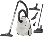 Silindertolmuimeja AEG AB61H6SW &mdash; 850 W, kuivpuhastus, 3,5 L tolmukott, Allergy Plus filter, valge