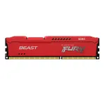 Kingston Technology FURY Beast, 8 GB, 1 X 8 GB, DDR3, 1866 MHz, 240-pin DIMM, Red