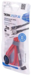 Laadimiskaabel TROIKA SPEEDY XL Red &mdash; vastupidav USB-laadimiskaabel, mudel CBL20/RD