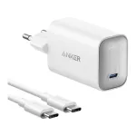 Anker Nano Laadija 100W USB-C kaabliga, Valge