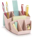 CEP Office Solution Mineral Desk Organizer 8 Compartments Powder Pink Polystyrene Rectangular 143 x 158 mm