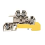 Weidm&uuml;ller L&auml;biv klemmliist, kruvi&uuml;hendus, 2,5 mm&sup2;, 800 V, 24 A, beež, 50 tk