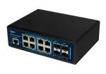 ALLNET ALL-SGI8112PM-BT T&ouml;&ouml;stuslik t&auml;ielikult hallatav Layer2+ Gigabit Ethernet PoE++ l&uuml;liti, 12 porti, 8x PoE++ (240W eelarve)