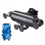 WoW O4 Octopus 4-Point Gravity Auto Fix Car Air Vent Grill Smartphone Holder (6.5 max) Black