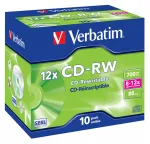 Verbatim Matricas CD-RW 700MB 10x-12x 10 pakk jewel case