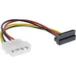 InLine SATA toiteadapteri kaabel 1x 4pin emane / 15pin SATA &uuml;lespoole nurga all 29670X