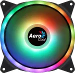 Aerocool DUO14 PC ventilaator 14cm ARGB LED kahekordne r&otilde;ngas vibratsioonivastane 6 kontaktiga must