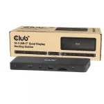 Dokkimisjaam CLUB 3D 14-1 USB-C Quad Display USB4 2&times; USB 2.0 pordiga