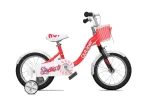 MTB t&uuml;drukute jalgratas 14 tolli &ndash; kerge alumiiniumist lastejalgratas tagumise tagurpidipiduriga, V-piduriga, abiratastega, poritiibade, kella ja jalatoega &ndash; roosa