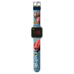 PULIO laste digitaalkell LED-ekraaniga - Disney Pixar Cars teemaga, punane/must