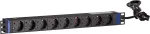 DSIT DS-9PDU 19 inch Rackmount toitejaotuspaneel - 9 Schuko pistikupesa, 16A, 1U, must