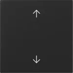 GIRA klahv &uuml;les/alla nooltega, must matt, System 55 3616005