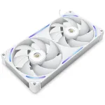 NZXT F280X RF-U28PN-W1 RGB 280 mm korpuse ventilaator, 140 mm, 2400 p/min, 41 dB, valge