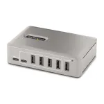 StarTech.com 10-pordiline USB-C jaotur &ndash; 8x USB-A / 2x USB-C &ndash; toitega koos 65 W toiteplokiga &ndash; USB 3.1 10 Gbit/s &ndash; laua-/s&uuml;learvuti USB-jaotur koos USB-IF sertifitseeritud 3 jala pikkuse lukustuskaabliga, USB-C jaotur